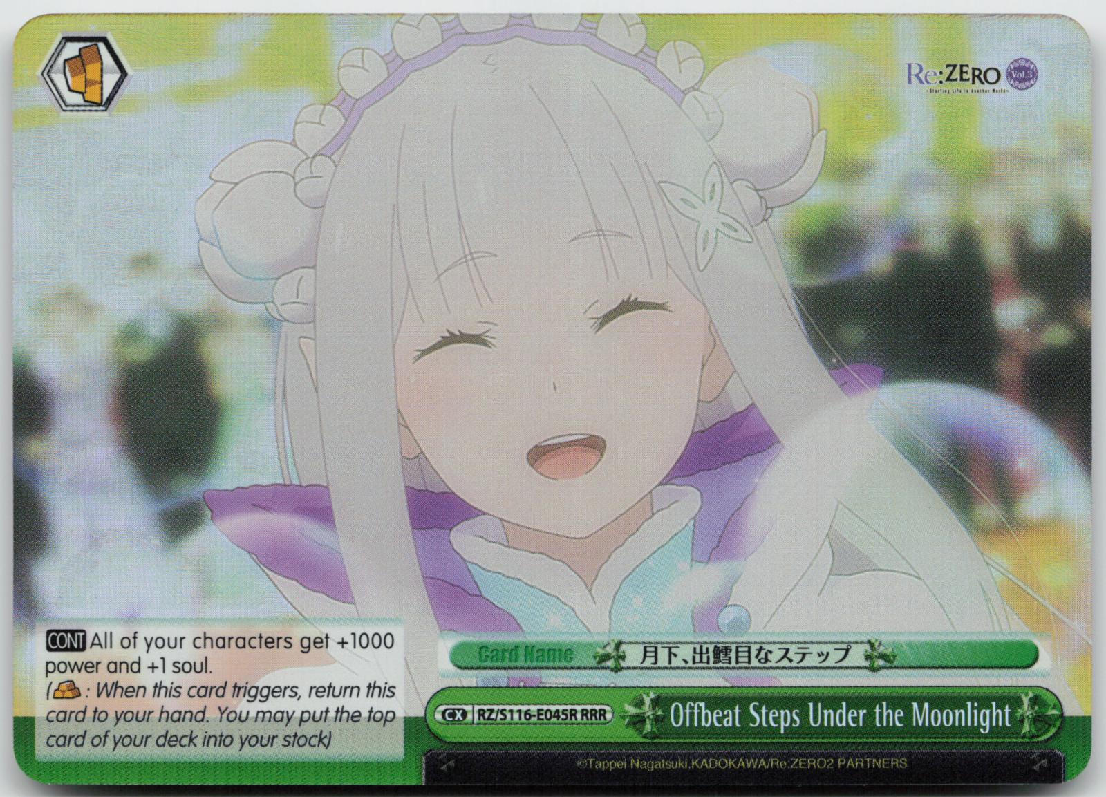 Offbeat Steps Under the Moonlight (RRR) RZ/S116-E045R Re:ZERO Vol.3 NM